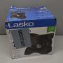 Lasko Portable Utility Fan, 12 289 CFM Pivoting High Velocity Air Mover Blower Fan, 3 Speeds, 2 Accessory Outlets 120V, Black, U12104