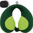 INFANZIA Kids Chin Supporting Travel Neck Pillow, Helps Support Head and Neck, Comfortably Designed for Head, Neck, and Chin Support - Gifts for Toddler/Child/Kids, Green