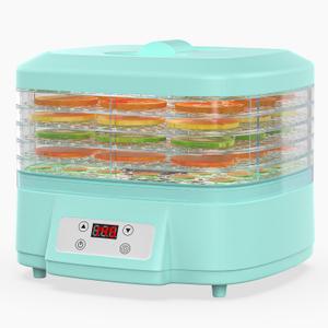 Food Dehydrator Machine - 6 Trays Dehydrator with Digital Adjustable Timer & Temperature Control, 200W Electric Dryer for Food and Jerky, Fruit, Dog Treats, Herbs, Snacks (6 Trays)