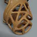 BARKLESS Dog Muzzle, Basket Muzzle for Biting, Chewing and Scavenging, Humane Cage Mouth Cover, Perfect for Grooming and Training Large Aggressive Reactive Dogs (L, Brown)