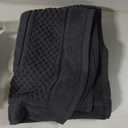 1pc Dark Gray Pure Cotton Thin Large Bath Towel/Kitchen Towel/Handkerchief, Quick Dry & Absorbent