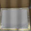 200 Sheet Gold Foil Award Certificate Paper Bulk 8.5 x 11 In for Printing Customizable Blank Cardstock Gold Border Certificate Laser and Inkjet Printer Friendly for Graduation Diploma Achievement (Yellow Ivory)
