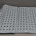 OTHWAY Bath Tub Shower Mat Non Slip, Bathtub Floor Liner Mats for Inside Shower Bathroom, Suction Cups and Drain Holes for Feet Scrubbing, Machine Washable, Soft on Feet, 35x16 Inch, Light Blue