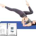 Hatha Yoga Extra Thick TPE Yoga Mat - 72"x 32" Thickness 1/2 Inch -Eco Friendly SGS Certified - With High Density Anti-Tear Exercise Bolster For Home Gym Travel & Floor Outside, Blue