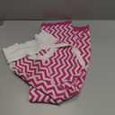 Ryehack Womens Summer Halter Mini Dress Backless Sundress Striped V Neck Bodycon Beach Vacation Sexy Birthday Club Outfits (Medium, Pink)