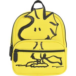 Peanuts Mini Backpack, Small Travel Bag for Men and Women, Woodstock, 9 Inch
