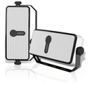 Inwa Bluetooth Outdoor Speaker, IPX5 Waterproof Wall Mount Speaker, Wireless Sync Up to 100 Speakers, Connect Seamlessly to Phone, Computer, Suitable for Patio, Porch, Gazebo, Garage, 2 PCS