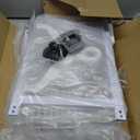 ODesign 3 Tier Height-Adjustable Shower Caddy Hanging Anti-Swing-Over The Shower Head Caddy-Storage Organizer Bathroom Shelves Basket - White