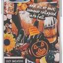 Fall Autumn Aesthetic Collage Case Compatible with iPhone 14 Pro, Autumn Pumpkin Halloween Case for iPhone 14 Pro for Teens Men and Women, Cool Trendy TPU Bumper Case Cover