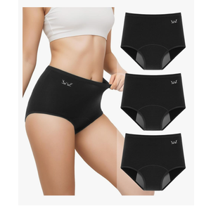 Benirap Period Underwear for Women Heavy Flow Leakproof High Waisted Cotton Panties Postpartum Menstrual Briefs 3 Pack M Benirap Period Underwear for Women Heavy Flow Leakproof High Waisted Cotton Panties Postpartum Menstrual Briefs 3 Pack M