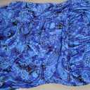 Aqua Eve One Piece Bathing Suit for Women Tummy Control Swimsuit Slimming Vintage Swimwear Blue Paisley 02 L