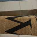 Evergreen Monogram Extra Large Coir Doormat, 60x24 Inches Front Door Mat, Outdoor Indoor Entrance Rug, Welcome Mat for Double Doors Porch Patio, Housewarming Gift, Letter W