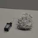 100ft White Christmas Lights Outdoor 300 LED String Lights Indoor Clear Wire Waterproof, 8 Modes Connectable Twinkle Fairy String Lights Plug in for Outside Room Bedroom Party Wedding Decorations