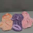 Dog Sweater, 3 Pack Dog Sweaters for Small Dogs, Dog Clothes for Small Dogs Girl Boy, Ultra Soft and Warm Puppy Sweater Dog Coat for Winter Christmas (S, Pink+Purple+Peach)