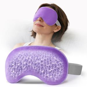 Umisleep Heated Eye Mask, Microwavable Moist Heat for Dry Eyes, MGD, Stye, Blepharitis and Chalazion, Warm Compress for Eyes, Weighted Eye Mask for Sinus Headache, Eye Heating Pad, Eye Warmer, Purple