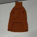 Small Dog Sweater, Christmas Dog Sweaters Fall Winter, Warm Sweaters with Harness Hole, Turtleneck Pullover for Dogs Girls Boys, Puppy Sweatshirt Knitwear Clothes for Dachshund, Brickred S