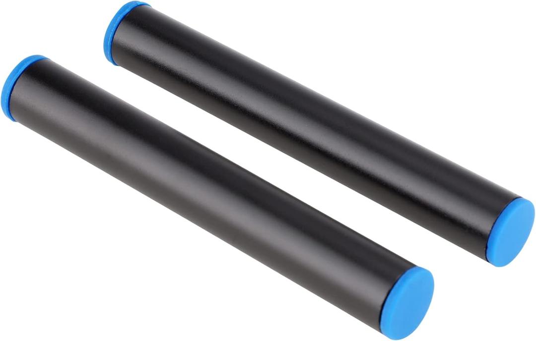 LEFTFOTO 15mm Rods, 4 Inch (100mm) Long, for 15mm Rail Support System, Follow Focus, Rod Clamps. Aluminum Alloy & Black (2PCS)