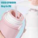 2 x 21 Pack Travel Bottles for Toiletries TSA Approved 3oz Silicone Travel Size Containers Leak Proof Refillable Squeezable Travel Essentials for Shampoo Conditioner Lotion with Pink Toiletry Bag