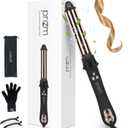 Rotating Curling Iron 1.25inch, Prizm Professional 32mm Automatic Self Spinning Curling Wand, Negative Ionic, 11 Temp Max 450F, Travel Dual Voltage