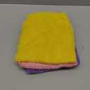 UJFQBH 3 Pieces African Bath Sponge African Net Long Net Bath Sponge Exfoliating Shower Body Scrubber Back Scrubber Skin Smoother,Great for Daily Use (Pink,Yellow,Purple)