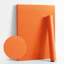 Dimoon 118''x17.7'' Orange Peel and Stick Wallpaper Contact Paper Modern Self Adhesive Wall Paper Removable Renter Friendly Textured Solid Color Shelf Vinyl Roll (118''x17.7'',Tropical Orange)