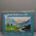 Hapikalor Watercolor Paper Pad, 9"x12" Water Color Paper, 140lb/300gsm Artist Painting Drawing Paper Book, Art Supplies for Adults Kids, Watercolors, Watercolor Paint Set, Sketchbook, Journal, Teal