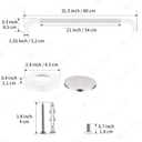 32 Inch White Grab Bars for Shower with Anti-Slip Knurled Grip