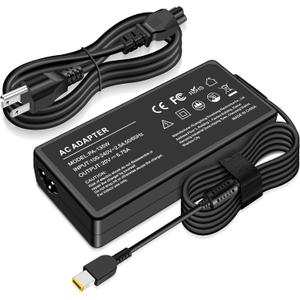 135W Charger Compatible with Lenovo ThinkPad Universal Thunderbolt 3 4 Dock Gen 1 2, Ultra/Pro Docking Station Power Cord, ideapad Gaming 3-15 L340/Yoga 9i Laptop Adapter ADL135NDC3A