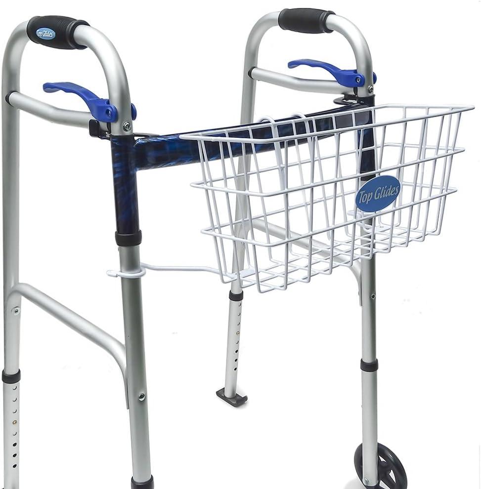 Top Glides Premium Clip-on Walker Basket