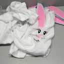 Irenare Bunny Chair Cover Set of 6 Cute Rabbit Chair Back Cover Removable and Washable Stretch Animal Slipover for Spring Dinning Table Room Kitchen Holiday Birthday Party Decor