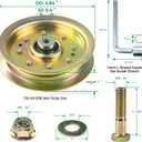 Pre-Greased 918-0671 Spindle Assembly with 756-04129B Idler Pulley Replaces 918-04608A 918-0671B 918-0671D 618-04608A for Cub Cadet RZT 54 GT1554 GT 1554 GTX1054 ZTL8000 Lawn Tractors