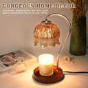 Funistree Flower Candle Warmer Lamp with Timer, Dimmable Candle Lamp Warmer, Mothers Day Birthday Gifts for Women Her Mom, House Warming for New Home Decor, Lotus Wax Warmer for Yankee Candles