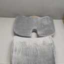 SAIREIDER Lumbar Support Pillow and Office Chair Cushion, Memory Foam Car Seat Cushions Back Support Pillows, Reduce Pressure On Tailbone and Sciatic Nerve, Relieve Pain of Back and Lumbar(Grey)