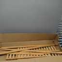 Ufine Bamboo Ladder Plant Stand 3 Tier Foldable Flower Pot Display Shelf Rack for Indoor Outdoor Home Patio Lawn Garden Balcony Organizer Planter Holder