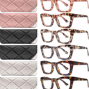 CCVOO Stylish Reading Glasses for Women, Eyeglasses, Blue Light Readers for Women, Computer Eye Glasses, Cheaters,+1.5