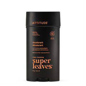 ATTITUDE Aluminum-Free Deodorant for Men, 95% Natural Origin Ingredients, EWG Verified, Plant Based Odor Control, With Baking Soda, 2.64 Oz