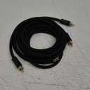 TODN HiFi RCA Cables Audiophile RCA to RCA Male Silver-Plated-OCC Core Shielded Audio Cable for Home Stereo Systems (6.5ft/2m, 1 Pair)