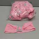 Joccun 60 PCS Spandex Chair Sashes Bows Stretch Chair Cover Band with Buckle Slider Universal Elastic Chair Ties for Wedding Banquet Party Event Decoration (Pink)