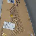 Brukid 1.64x4ft Adjustable Rail Wall Garage Storage Shelf, for Tool Room, Storage Room, Store Supermarket Wall Storage Shelving Rack (1 Pack-Black)