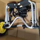 Bonnlo Kayak Cart Canoe Dolly Fishing Kayak Accessories Carrier Foldable Paddle Board Trolley Boat Trailer Transport with NO-Flat Airless Tires Wheels and 2 Ratchet Straps
