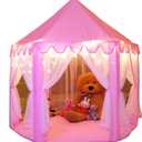 Monobeach Princess Tent Girls Large Playhouse Kids Castle Play Tent with Star Lights Toy for Children Indoor and Outdoor Games, 55'' x 53'' (DxH)