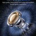 Earbuds with Screen Wireless Ear Buds Bluetooth Headphones with Built-in Mic Extra Comfort IPX5 Waterproof Headset 360 Stereo with Noise Cancellation (Black)