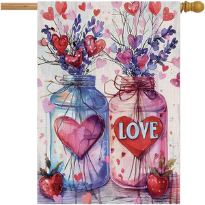Garden Flag 28x40 Inch - Love Filled