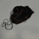 REECHO 14" Short Length 1-Pack 3/ 4 Full Head Curly Wavy Clips in on Synthetic Hair Extensions HE008 Hairpieces for Women 5 Clips 3.6 Oz per Piece - Black Brown