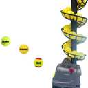 YUEWO Pickleball Machine Tennis Ball Machine Adjustable&Portable Pickleball Launcher with Auto Swing, 3 Angles & 4 Speeds AC/Batteries 26 Pickleballs Capacity