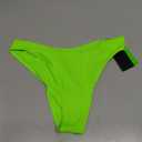 Zmart Women Cheeky Bikini Bottoms V Cut Swim Bottom High Cut Swimsuit Low Waist Low Rise Bathing Suit (Medium, Neon Green)
