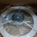 Fszdorj 20'' Low Profile Ceiling Fan with Light and Remote, Fandelier Wood