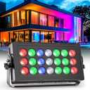 Stage Wash Light 21x15W LED RGBW Dj Lights for Parties, DMX Control Sound-Activated Stage Lighting Bar for Wedding Disco Party (1, 21 Lights)