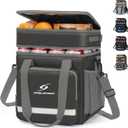 Maelstrom Lunch Box for Men,Insulated Lunch Bag Women/Men,Leakproof Lunch Cooler Bag, Lunch Tote Bag (2.Double-Layer (18L/28cans), 2.Double Layer - Gray)