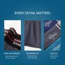 BAMBOO COOL Men's Underwear Boxer Briefs Fly with Built-in 3D Pouch Comfortable Cool Underwear for Men 4 Pack (L)